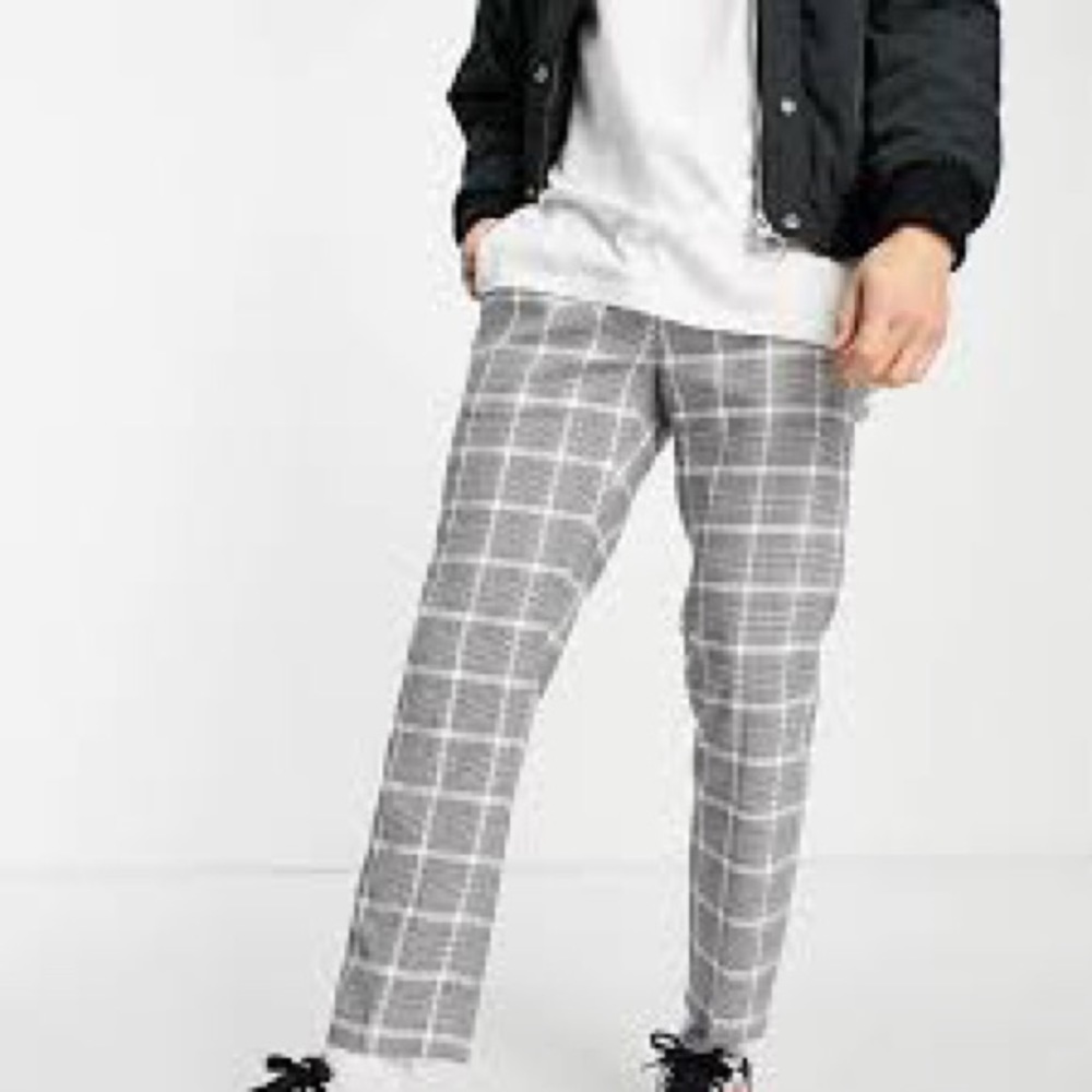 Topman Skinny Prince Of Wales Check Pants